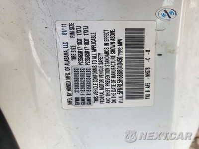 Zdjęcie 14 z 14 samochodu: 2011 HONDA ODYSSEY EXL VIN:5FNRL5H68BB040450 - miniatura