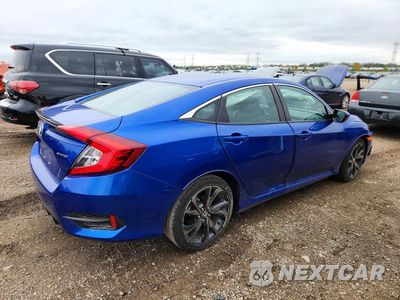 Trzecie zdjęcie samochodu z tyłu: 2021 HONDA CIVIC SPORT VIN:2HGFC2F84MH535572 - miniatura