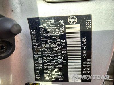 Zdjęcie 12 z 12 samochodu: 2006 TOYOTA CAMRY LE V6 VIN:4T1BF32K16U111385 - miniatura