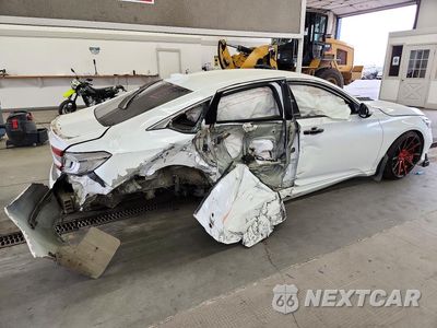 Trzecie zdjęcie samochodu z tyłu: 2018 HONDA ACCORD SPORT VIN:1HGCV1F34JA101268 - miniatura
