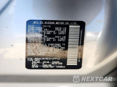 Zdjęcie 14 z 14 samochodu: 2014 NISSAN QUEST 3.5 SV VIN:JN8AE2KP8E9107719 - miniatura
