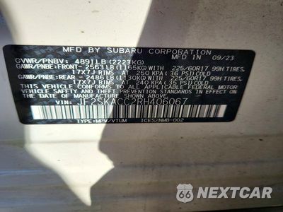 Zdjęcie 12 z 12 samochodu: 2024 SUBARU FORESTER PREMIUM VIN:JF2SKACC2RH406067 - miniatura