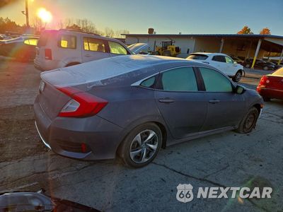 Trzecie zdjęcie samochodu z tyłu: 2020 HONDA CIVIC LX VIN:2HGFC2F6XLH586684 - miniatura