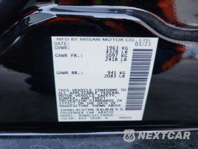 Zdjęcie 12 z 12 samochodu: 2023 NISSAN ALTAMA VIN:1N4BL4CV7PN368855 - miniatura