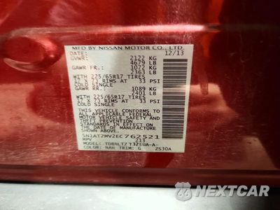 Zdjęcie 13 z 13 samochodu: 2014 NISSAN ROGUE SV VIN:5N1AT2MV2EC762521 - miniatura