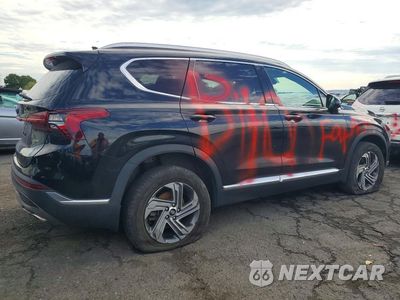 Trzecie zdjęcie samochodu z tyłu: 2022 HYUNDAI SANTA FE SEL VIN:5NMS2DAJ9NH402446 - miniatura