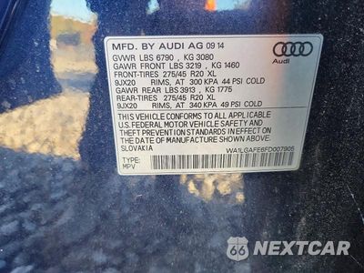 Zdjęcie 12 z 12 samochodu: 2015 AUDI Q7 PREMIUM PLUS VIN:WA1LGAFE6FD007905 - miniatura