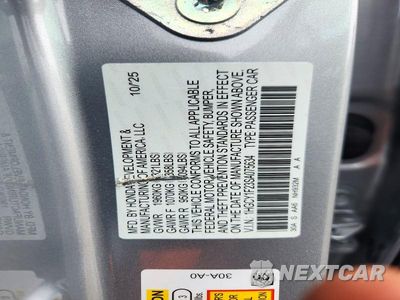 Zdjęcie 12 z 12 samochodu: 2025 HONDA ACCORD LX VIN:1HGCY1F23SA075634 - miniatura