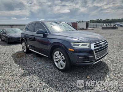 Czwarte zdjęcie samochodu z boku: 2018 AUDI Q5 PREMIUM PLUS VIN:WA1BNAFY2J2217823 - miniatura