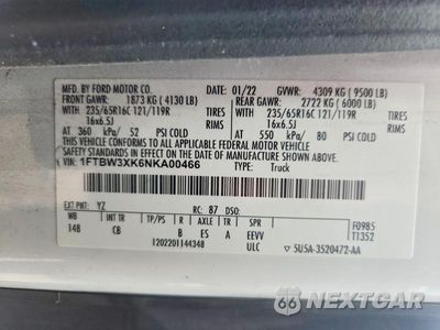 Zdjęcie 13 z 13 samochodu: 2022 FORD TRANSIT 350 DELIVERY VAN VIN:1FTBW3XK6NKA00466 - miniatura