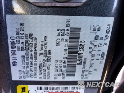 Zdjęcie 13 z 13 samochodu: 2014 FORD FUSION SE VIN:1FA6P0H78E5398615 - miniatura