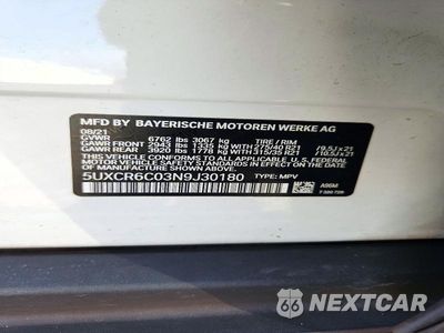 Zdjęcie 13 z 13 samochodu: 2022 BMW X5 XDRIVE40I VIN:5UXCR6C03N9J30180 - miniatura