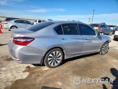 Trzecie zdjęcie samochodu z tyłu: 2017 HONDA ACCORD HYBRID EXL VIN:JHMCR6F50HC029385 - miniatura