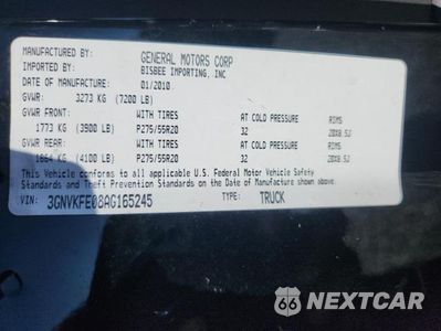 Zdjęcie 12 z 12 samochodu: 2010 CHEVROLET AVALANCHE LT VIN:3GNVKFE08AG165245 - miniatura