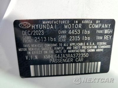 Zdjęcie 12 z 12 samochodu: 2024 HYUNDAI SONATA SEL VIN:KMHL64JA3RA372350 - miniatura