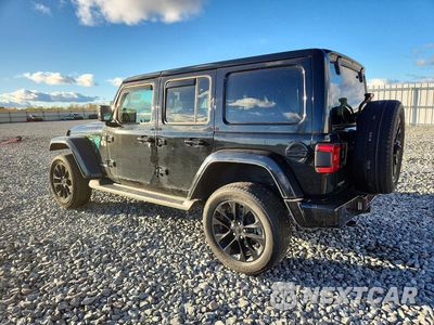 Drugie zdjęcie samochodu z przodu: 2021 JEEP WRANGLER UNLIMITED SAHARA VIN:1C4HJXEG5MW521569 - miniatura