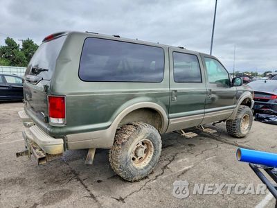Trzecie zdjęcie samochodu z tyłu: 2000 FORD EXCURSION LIMITED VIN:1FMNU43S9YEA01155 - miniatura
