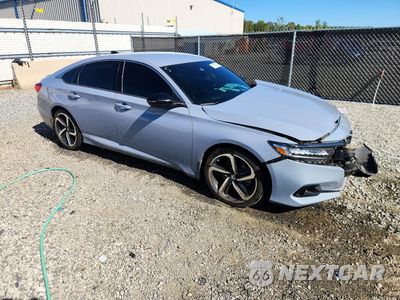 Czwarte zdjęcie samochodu z boku: 2022 HONDA ACCORD SPORT VIN:1HGCV1F38NA006220 - miniatura