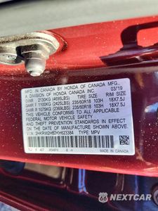 Zdjęcie 13 z 13 samochodu: 2019 HONDA CR-V EX VIN:2HKRW2H52KH623384 - miniatura