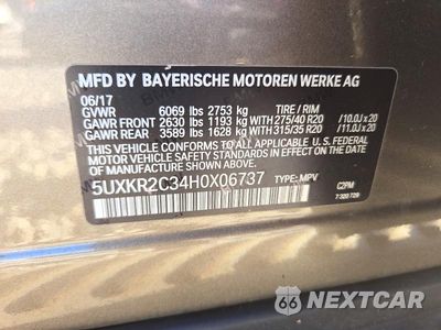 Zdjęcie 13 z 13 samochodu: 2017 BMW X5 SDRIVE35I VIN:5UXKR2C34H0X06737 - miniatura
