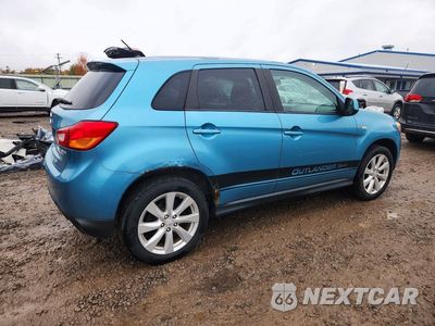 Trzecie zdjęcie samochodu z tyłu: 2014 MITSUBISHI OUTLANDER SPORT ES VIN:4A4AR3AU6EE029731 - miniatura