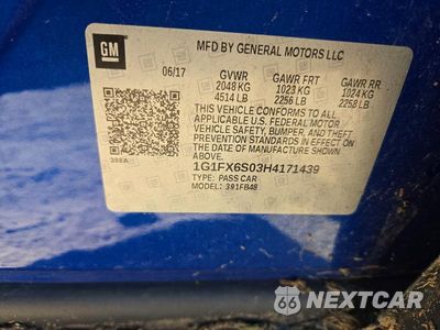 Zdjęcie 12 z 12 samochodu: 2017 CHEVROLET BOLT EV PREMIER VIN:1G1FX6S03H4171439 - miniatura