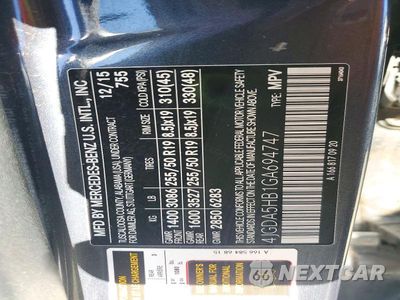 Zdjęcie 13 z 13 samochodu: 2016 MERCEDES-BENZ GLE 350 4MATIC VIN:4JGDA5HB1GA694747 - miniatura