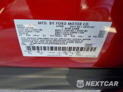 Zdjęcie 13 z 13 samochodu: 2025 FORD EXPLORER PLATINUM VIN:1FMUK7HH2SGB92347 - miniatura