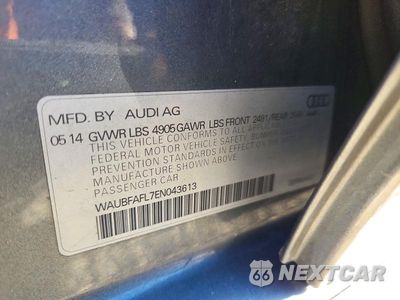 Zdjęcie 13 z 13 samochodu: 2014 AUDI A4 PREMIUM VIN:WAUBFAFL7EN043613 - miniatura