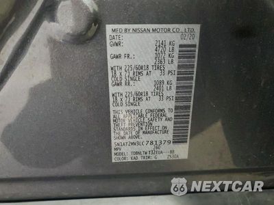 Zdjęcie 13 z 13 samochodu: 2020 NISSAN ROGUE SV VIN:5N1AT2MV3LC781379 - miniatura