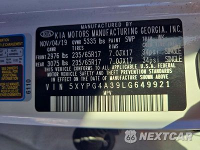 Zdjęcie 14 z 14 samochodu: 2020 KIA SORENTO LX VIN:5XYPG4A39LG649921 - miniatura