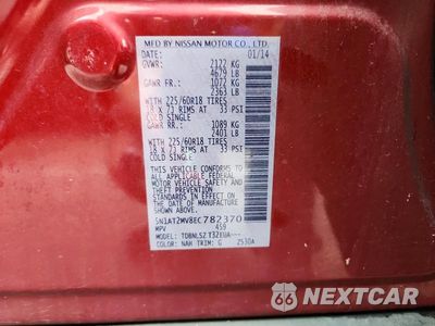 Zdjęcie 13 z 13 samochodu: 2014 NISSAN ROGUE SL VIN:5N1AT2MV8EC782370 - miniatura