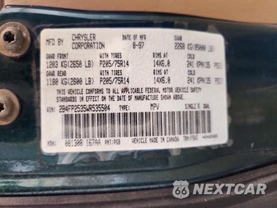 Zdjęcie 13 z 13 samochodu: 1998 DODGE CARAVAN VIN:2B4FP2535WR535504 - miniatura