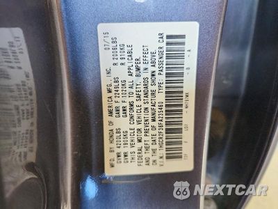 Zdjęcie 12 z 12 samochodu: 2015 HONDA ACCORD LX VIN:1HGCR2F36FA235460 - miniatura