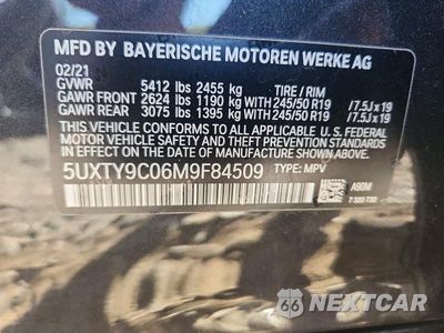 Zdjęcie 13 z 13 samochodu: 2021 BMW X3 XDRIVEM40I VIN:5UXTY9C06M9F84509 - miniatura