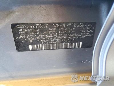 Zdjęcie 12 z 12 samochodu: 2013 HYUNDAI ELANTRA GLS VIN:KMHDH4AE7DU567473 - miniatura
