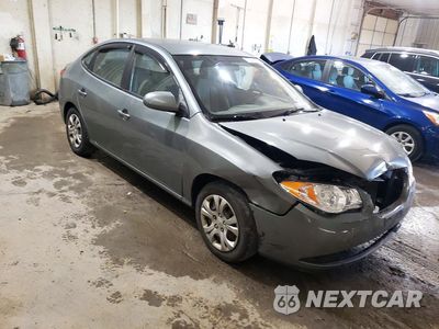 Czwarte zdjęcie samochodu z boku: 2010 HYUNDAI ELANTRA BLUE VIN:KMHDU4AD7AU951624 - miniatura