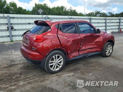 Trzecie zdjęcie samochodu z tyłu: 2014 NISSAN JUKE SL VIN:JN8AF5MV4ET358542 - miniatura