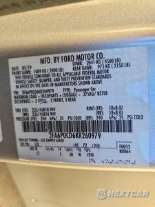 Zdjęcie 12 z 12 samochodu: 2019 FORD FUSION SEL VIN:3FA6P0CD6KR260979 - miniatura