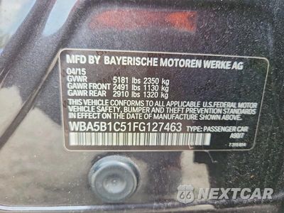 Zdjęcie 12 z 12 samochodu: 2015 BMW 535 I VIN:WBA5B1C51FG127463 - miniatura