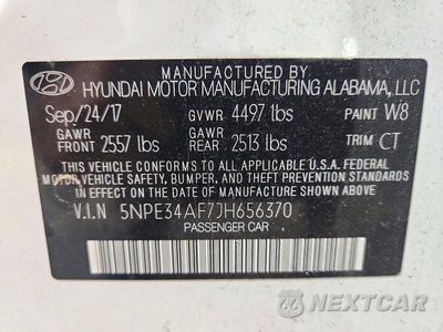 Zdjęcie 12 z 12 samochodu: 2018 HYUNDAI SONATA SEL VIN:5NPE34AF7JH656370 - miniatura