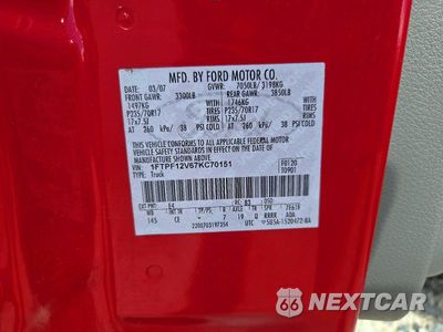 Zdjęcie 12 z 12 samochodu: 2007 FORD F150 XL VIN:1FTPF12V67KC70151 - miniatura