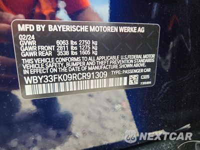 Zdjęcie 13 z 13 samochodu: 2024 BMW I5 EDRIVE 40 VIN:WBY33FK09RCR91309 - miniatura