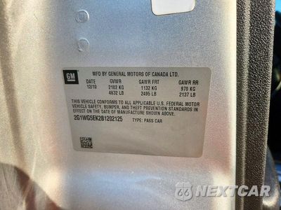 Zdjęcie 12 z 12 samochodu: 2011 CHEVROLET IMPALA LT VIN:2G1WG5EK2B1202125 - miniatura