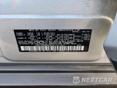 Zdjęcie 13 z 13 samochodu: 2015 SUBARU OUTBACK 3.6R LIMITED VIN:4S4BSENC9F3241481 - miniatura