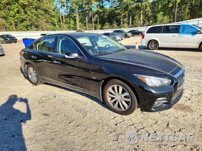 Czwarte zdjęcie samochodu z boku: 2017 INFINITI Q50 2.0T PREMIUM VIN:JN1CV7AP8HM640564 - miniatura