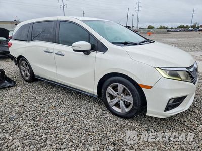 Czwarte zdjęcie samochodu z boku: 2019 HONDA ODYSSEY EX VIN:5FNRL6H54KB047196 - miniatura