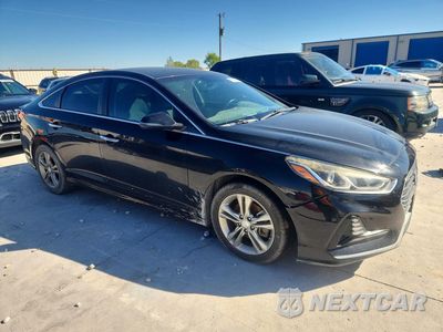 Czwarte zdjęcie samochodu z boku: 2018 HYUNDAI SONATA SEL VIN:5NPE34AF9JH654636 - miniatura