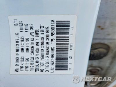 Zdjęcie 13 z 13 samochodu: 2014 HONDA ACCORD LX VIN:1HGCR2F39EA065612 - miniatura