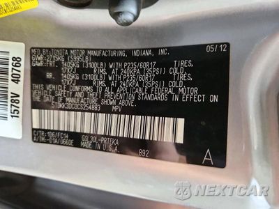 Zdjęcie 13 z 13 samochodu: 2012 TOYOTA SIENNA LE VIN:5TDKK3DC0CS254883 - miniatura